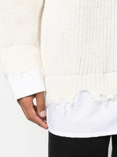 MM6 Maison Margiela C-Neck Crochet-Knit Jumper