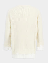 MM6 Maison Margiela C-Neck Crochet-Knit Jumper