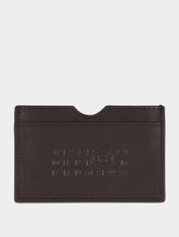 MM6 Maison Margiela Logo-Embossed Leather Cardholder