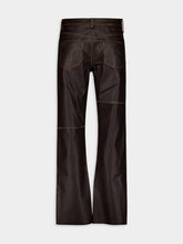 MM6 Maison Margiela Straight-Leg Leather Trousers