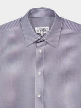 MM6 Maison Margiela Stripe-Print Panelled Cotton Shirt