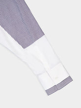 MM6 Maison Margiela Stripe-Print Panelled Cotton Shirt