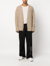 MM6 Maison Margiela V-Neck Cabel-Knit Cardigan