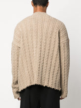 MM6 Maison Margiela V-Neck Cabel-Knit Cardigan