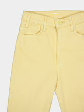 Mother The Hustler Ankle Fray Yellow Jeans