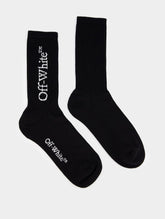 Off-White Big Logo Bksh Mid Calf Cotton Socks
