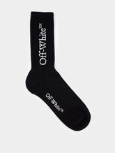 Off-White Big Logo Bksh Mid Calf Cotton Socks