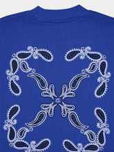 Off-White Blue Bandana Crewneck