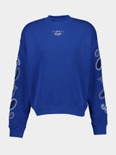 Off-White Blue Bandana Crewneck