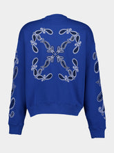 Off-White Blue Bandana Crewneck
