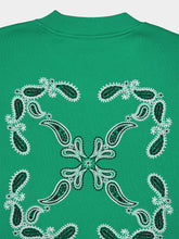 Off-White Green Bandana Crewneck