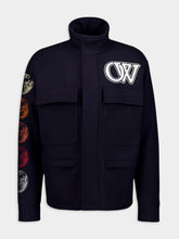 Off-White Moon Phase Varsity Wool Jacket