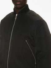 Off-White Satin Finish Bomber Jacket