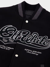 Off-White Tyre Moon Appliquéd Varsity Jacket