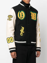 Off-White Wool Blend Varsity Jacket