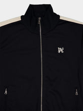 Palm Angels Black Monogram Zip Track Jacket