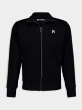 Palm Angels Black Monogram Zip Track Jacket