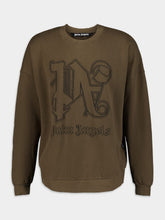 Palm Angels Embroidered-Logo Cotton Sweatshirt
