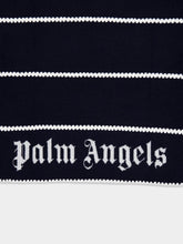 Palm Angels Embroidered-Monogram Striped Jumper