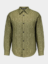 Palm Angels Monogram Quilted Shirt Jacket