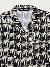 Palm Angels Palm-Tree Print Bowling Shirt