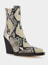 Paris Texas Dallas Ankle Python-Print Boot