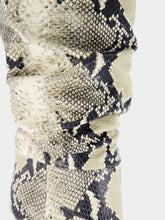Paris Texas Python-Print Slouchy Leather Boots
