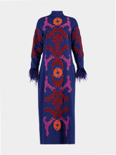 Paula Bellona Turtle Neck Embroidered Dress