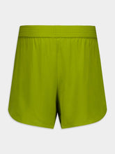 Paula Bronzita Green Silk Shorts