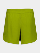 Paula Bronzita Green Silk Shorts