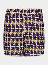 Paula Bronzita Printed Silk Shorts
