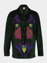 Paula Chakakan Suede Embroidered Overshirt