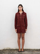 Paula Delaunay Safari Leather Tunic