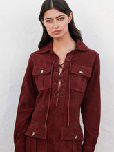 Paula Delaunay Safari Leather Tunic