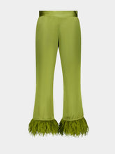 Paula Flared Pants with Feathers