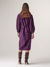 Paula Fluorita Suede Midi Dress