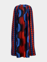 Paula Hades Printed Silk Maxi Dress