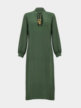 Paula Hermes Silk Dress with Necklace