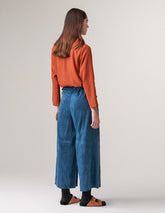 Paula Lapis Blouse with Sequins