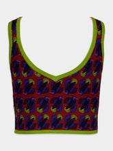 Paula Leandra Jacquard Cropped Top