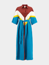 Paula Linen Shirt Dress with Patches