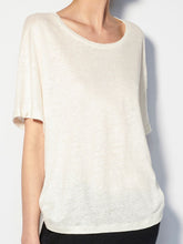 Paula Linen T-Shirt with Foile