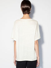 Paula Linen T-Shirt with Foile