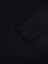 Paula Maya Black V-Neck Cashmere Midi Dress