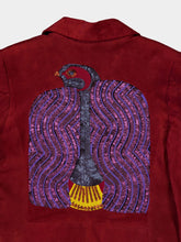 Paula Paula Embroidered Leather Blazer