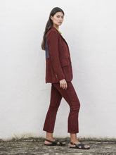 Paula Paula Embroidered Leather Blazer