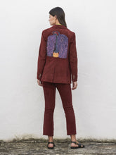 Paula Paula Embroidered Leather Blazer