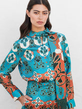 PaulaPrinted Twill Silk Shirt at Fashion Clinic