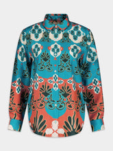 PaulaPrinted Twill Silk Shirt at Fashion Clinic