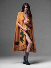 Paula Saphire Embroidered Cape